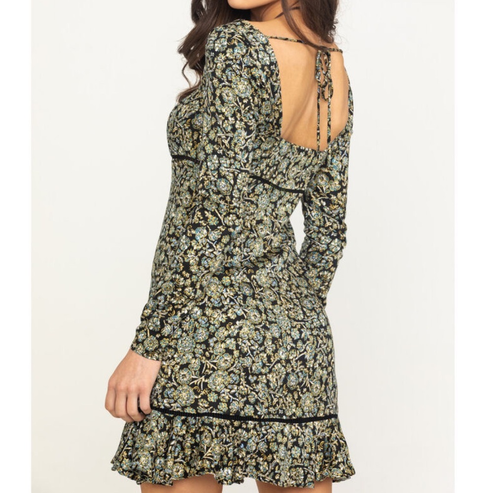 Free People Boheme Long Sleeve Mini Dress - Picture 2 of 13